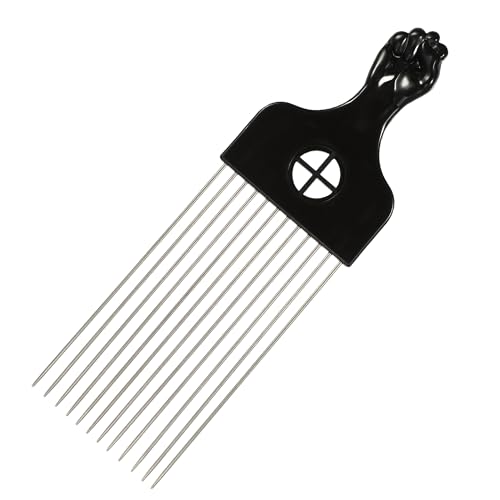 VOCOSTE Metall Haar-Pick, Metall Afro Haar-Picks, für Frauen, 8,70"x2,80" von VOCOSTE