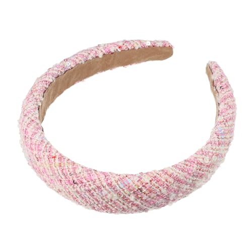 VOCOSTE Retro-Stil Stoff Haarband, klassischer lässiger Stil für Frauen, Rosa von VOCOSTE