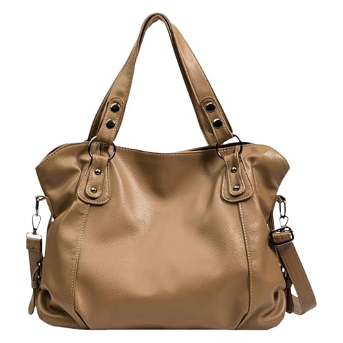 VOCUE Schultertasche mit großem Fassungsvermögen, modisch, für Damen, PU-Leder, Handtasche mit Tragegriff oben, lässige Umhängetasche für den täglichen Gebrauch von VOCUE
