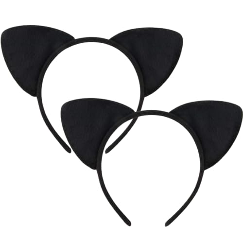 2 Stücke Katzenohren Stirnband, Katze Haarbänder Haarschmuck, für Mädchen Kostüm Parteien Deko von VODAFQS