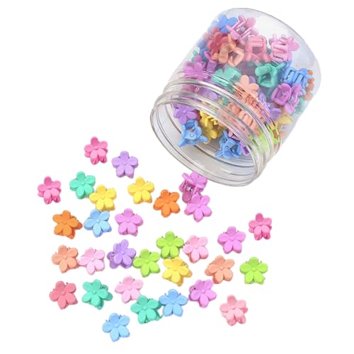 36 Stück Kleine Blumen Haarspangen Mini Haarklammer Clips Mini Bunte Haarnadeln für Damen Matt Haarspangen Mini Haarklammern von VODAFQS