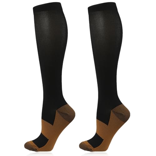Kompressionsstrümpfe Damen Herren Stützstrümpfe Kompressionssocken Pflege für Knöchel, Durchblutungsförderung von VODAFQS