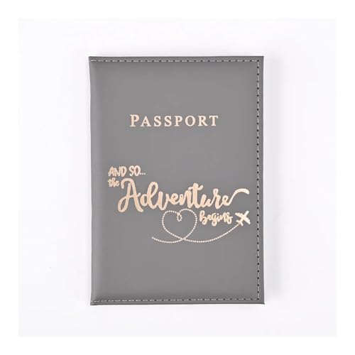 VOICE CHOO Reisepasshülle für Damen und Herren, Leder, niedlich, Kartenhalter, grau, Einheitsgröße VOICE CHOO Reisepasshülle für Damen und Herren, Leder, niedlich, Kartenhalter, grau, Einheitsgröße von VOICE CHOO
