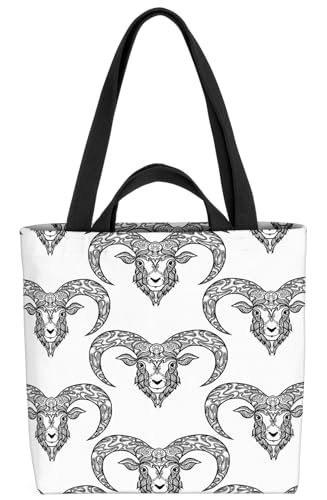 VOID Aries Widder Horoskop Tasche 33x33x14cm,15l Einkaufs-Beutel Shopper Einkaufs-Tasche Bag von VOID