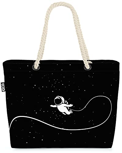 VOID Astronaut Comic Space Strandtasche Shopper 58x38x16cm 23L XXL Einkaufstasche Tasche Reisetasche Beach Bag von VOID