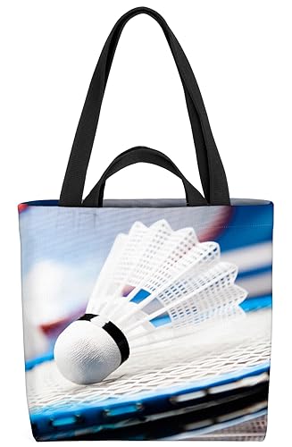 VOID Badminton Schläger Federball Tasche 33x33x14cm,15l Einkaufs-Beutel Shopper Einkaufs-Tasche Bag von VOID