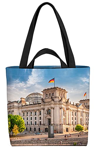 VOID Berlin Palament Stadt Tasche 33x33x14cm,15l Einkaufs-Beutel Shopper Einkaufs-Tasche Bag von VOID