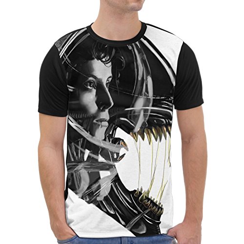 VOID Beute T-Shirt Herren All-Over Druck Xenomorph Alien, Größe:L von VOID