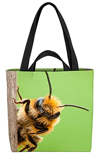 VOID Biene Insekten Sommer Tasche 33x33x14cm,15l Einkaufs-Beutel Shopper Einkaufs-Tasche Bag von VOID