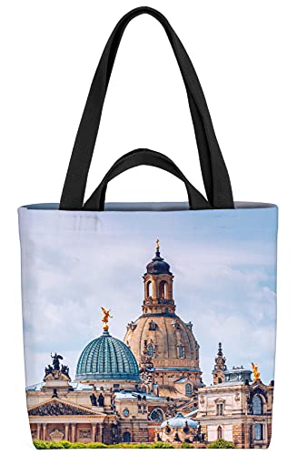 VOID Dresden Stadt Frauenkirche Tasche 33x33x14cm,15l Einkaufs-Beutel Shopper Einkaufs-Tasche Bag von VOID
