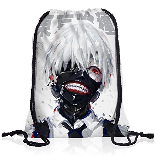 VOID Ghoul Kaneki Rucksack Tasche Turnbeutel Sport Jute Beutel Tokyo Anime Manga von VOID