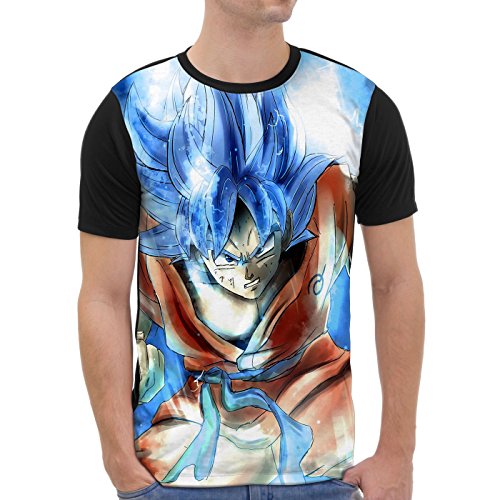 VOID Goku Grafik T-Shirt Herren All-Over Druck Turtle Ball z Songoku Dragon, Größe:M von VOID