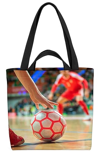 VOID Handball Ball Sport Halle Tasche 33x33x14cm,15l Einkaufs-Beutel Shopper Einkaufs-Tasche Bag von VOID