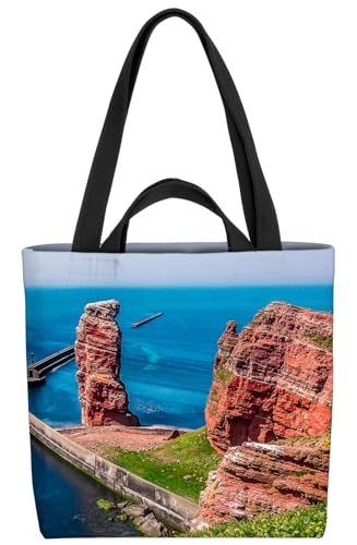 VOID Helgoland Tasche 33x33x14cm,15l Einkaufs-Beutel Shopper Einkaufs-Tasche Bag von VOID