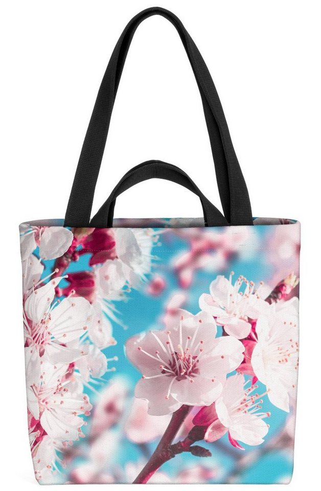 VOID Henkeltasche (1-tlg), Aprikosenblüten Kirschblüten Blüten Blumen Aprikosen Himmel Sommer von VOID