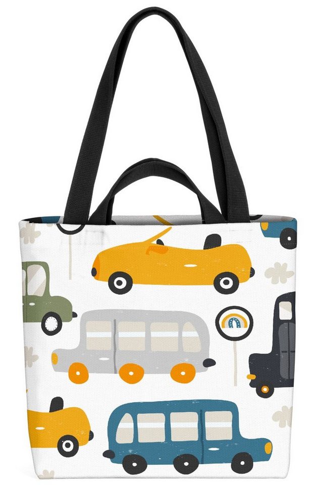 VOID Henkeltasche (1-tlg), Autos Spielzeug Bilder Kinder Autos Spielzeug Bilder Kinder Skandinav von VOID