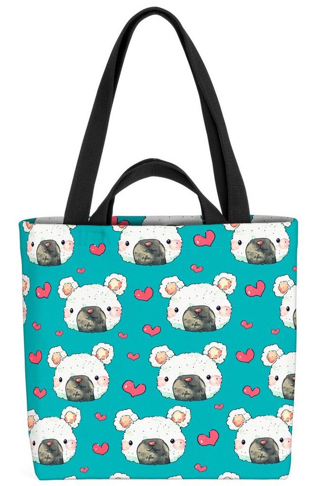 VOID Henkeltasche (1-tlg), Bär Kinder Teddy Herz Kinderzimmer Baby Liebe Plüschtier Kuscheltier von VOID