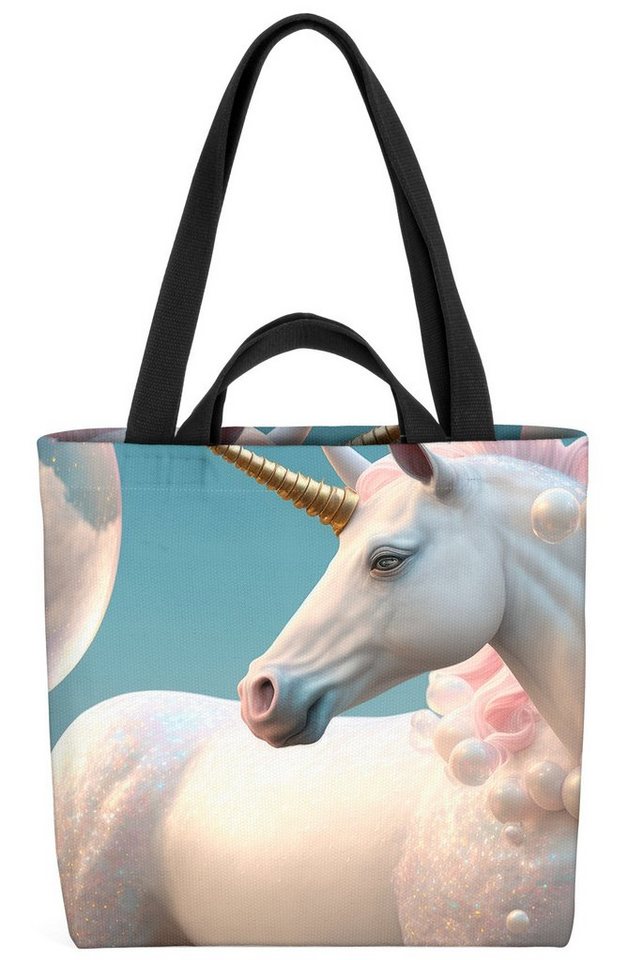 VOID Henkeltasche (1-tlg), Einhorn Seifenblasen Prinzessin Märchen Pferd Mädchen kitischtig part von VOID