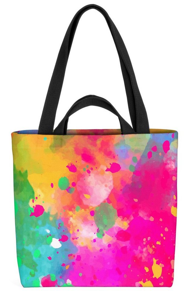 VOID Henkeltasche (1-tlg), Farbexplosion Muster Farbe Festival Malerei Regenbogen schwul Love gay von VOID