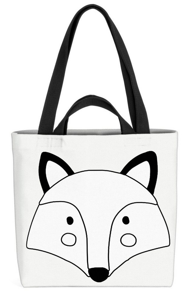 VOID Henkeltasche (1-tlg), Fuchs Cartoon Comic Fuchs Cartoon Comic Tier Zoo Wildtier Kinder Kind von VOID