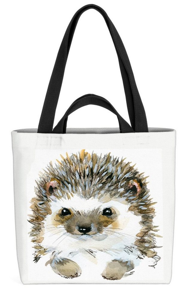 VOID Henkeltasche (1-tlg), Igel Tiere Kinder Tierbaby Igel Garten Beet Stachel Ostern Tiere Kind von VOID