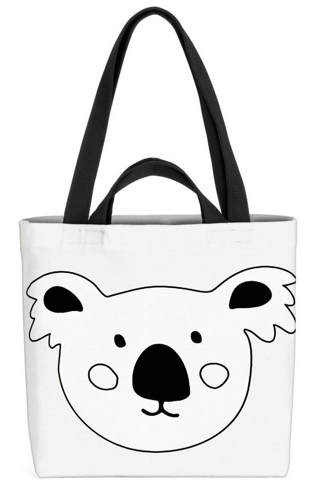 VOID Henkeltasche (1-tlg), Koala Cartoon Comic Koala Cartoon Comic Urwald Tier Kinder Bär Kinder von VOID