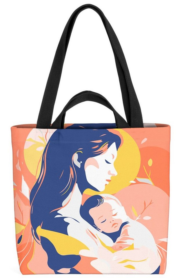 VOID Henkeltasche (1-tlg), Mutter Liebe Kind Geburt Geschenk mütter baby liebe windstille peace von VOID