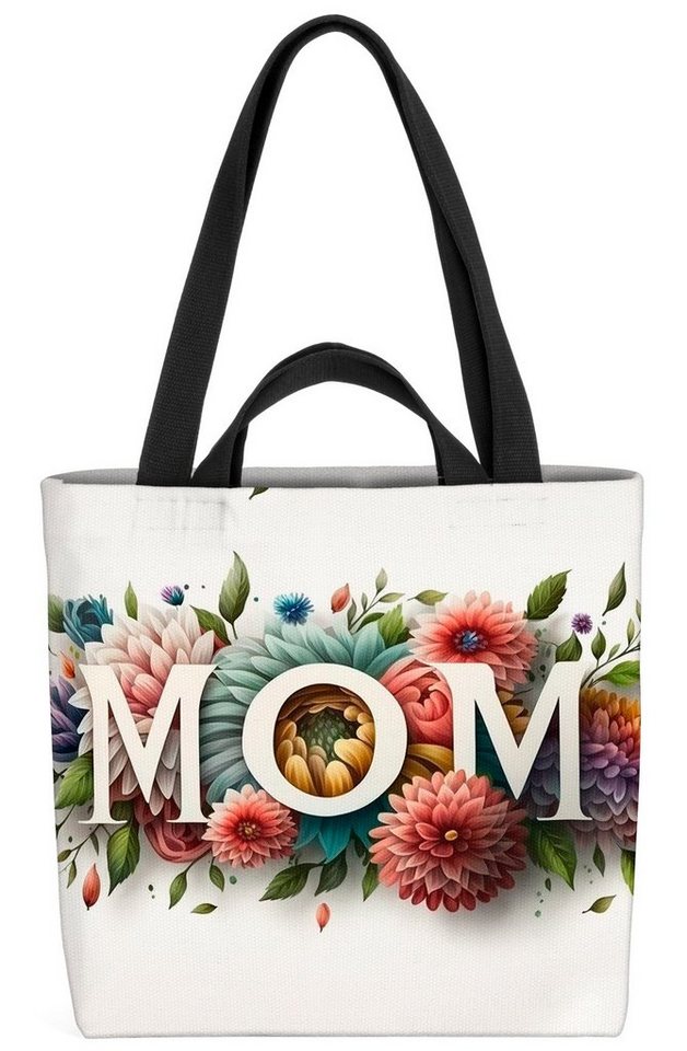 VOID Henkeltasche (1-tlg), Muttertag Mama Blumen Liebe muttertag feiern abbildung mütter karte m von VOID