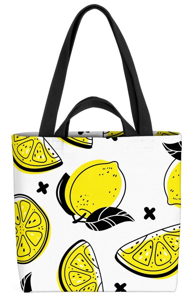 VOID Henkeltasche (1-tlg), Sommer Zitronen Zitrone Südfrüchte Saft Limo Limonade Obst Früchte Essen von VOID