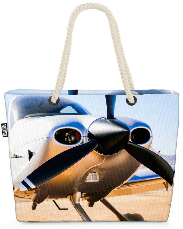 VOID Henkeltasche (1-tlg), Sportflugzeug Beach Bag Flugzeug Propeller Fliegen Sport Luft Reisen Propeller von VOID