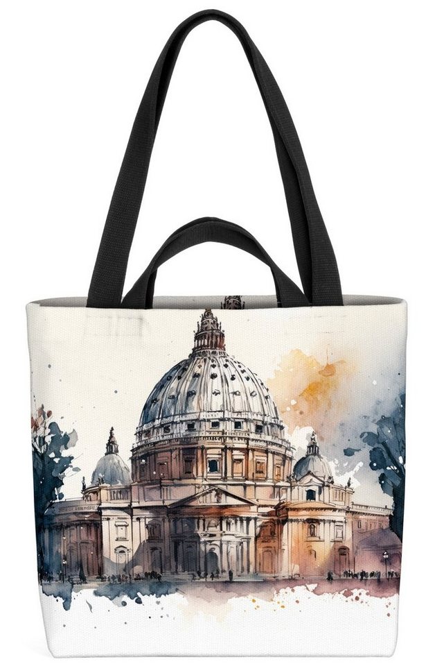 VOID Henkeltasche (1-tlg), Vatikan Stadt Rom Petersdom Vatikan Kirche Fenster Religion frieden j von VOID
