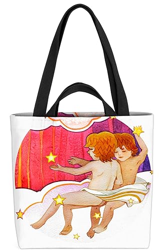 VOID Horoskop Astrologie Zwilling Tasche 33x33x14cm,15l Einkaufs-Beutel Shopper Einkaufs-Tasche Bag von VOID