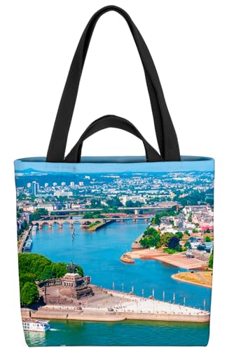 VOID Koblenz Tasche 33x33x14cm,15l Einkaufs-Beutel Shopper Einkaufs-Tasche Bag von VOID