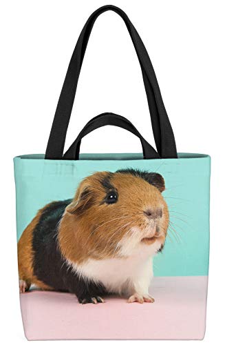 VOID Meerschweinchen rosa Tasche 33x33x14cm,15l Einkaufs-Beutel Shopper Einkaufs-Tasche Bag von VOID
