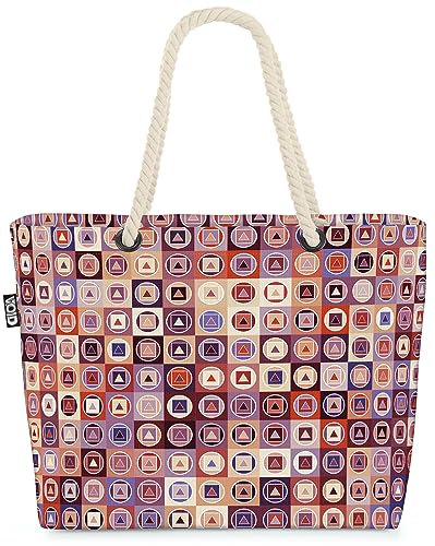 VOID Norwegen Pixel Winter Muster Küche Strandtasche Shopper 58x38x16cm 23L XXL Einkaufstasche Tasche Reisetasche Beach Bag von VOID