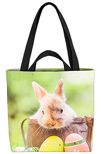 VOID Ostereier Hase Osterhase Tasche 33x33x14cm,15l Einkaufs-Beutel Shopper Einkaufs-Tasche Bag von VOID