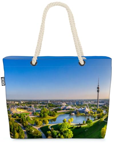 VOID Park Olympia Strandtasche Shopper 58x38x16cm 23L XXL Einkaufstasche Tasche Reisetasche Beach Bag von VOID