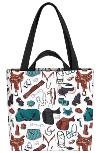 VOID Reiten Sattel Zubehör Tasche 33x33x14cm,15l Einkaufs-Beutel Shopper Einkaufs-Tasche Bag von VOID