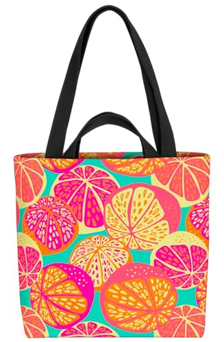 VOID Retro Orangen Limetten Tasche 33x33x14cm,15l Einkaufs-Beutel Shopper Einkaufs-Tasche Bag von VOID