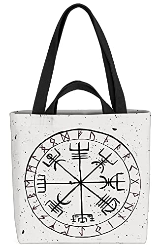 VOID Runen Wikinger Symbol Tasche 33x33x14cm,15l Einkaufs-Beutel Shopper Einkaufs-Tasche Bag von VOID