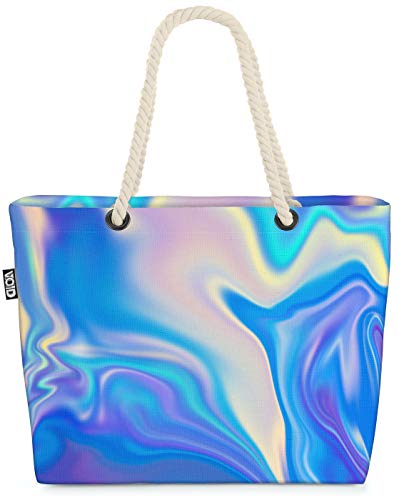 VOID Shine Strandtasche Shopper 58x38x16cm 23L XXL Einkaufstasche Tasche Reisetasche Beach Bag von VOID