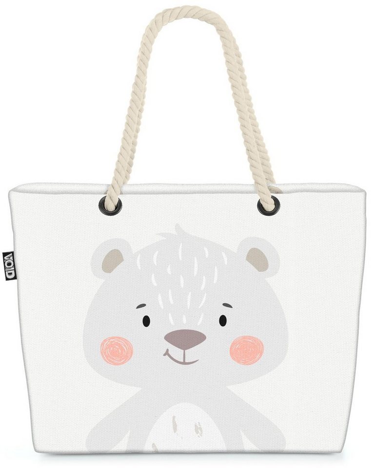 VOID Strandtasche (1-tlg), Bär Tierkinder Cartoon Bär Tierkinder Cartoon Tiere Kinder Kinderzimm von VOID