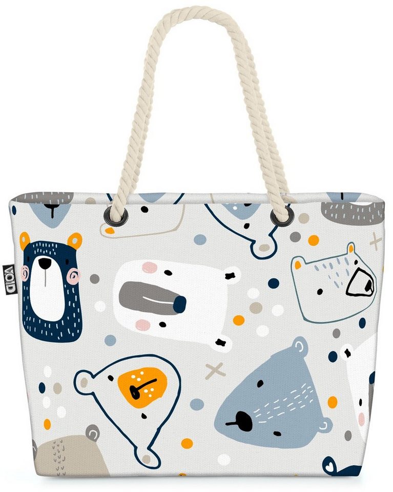 VOID Strandtasche (1-tlg), Bären Kinder Tiere Skandinavien Bären Tiere Kinderzimmer Teddy Kinder von VOID