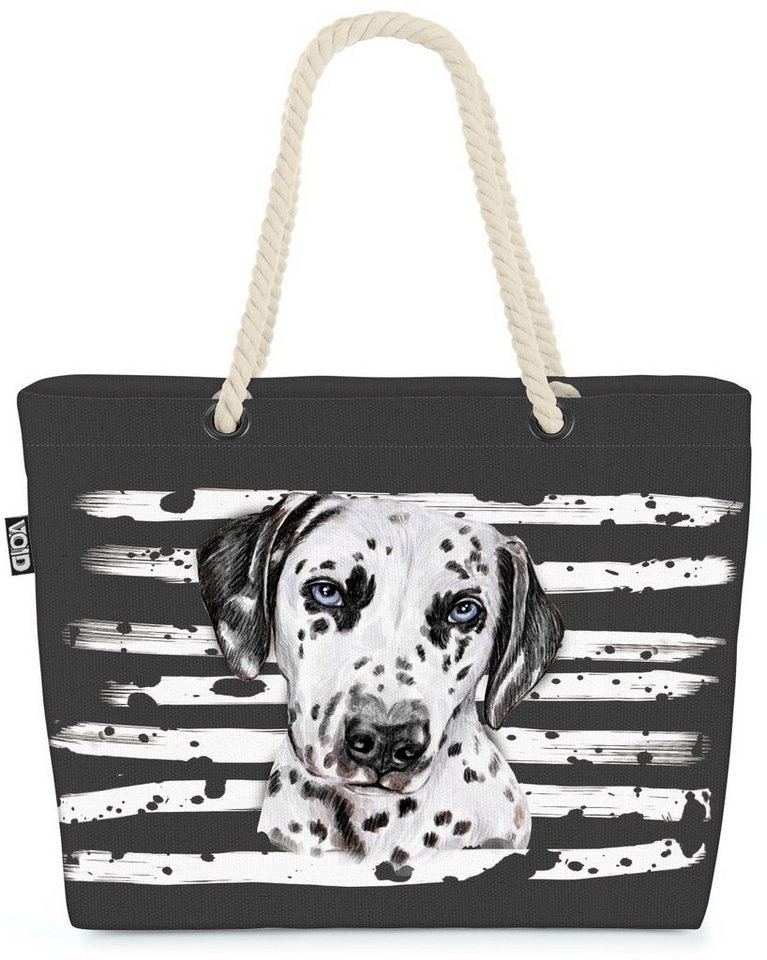 VOID Strandtasche (1-tlg), Dalmatiner Hund Haustier Hundetasche von VOID