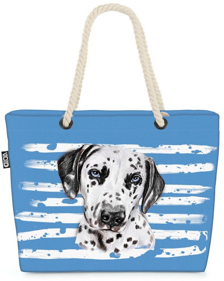 VOID Strandtasche (1-tlg), Dalmatiner Hund Haustier Hundetasche von VOID