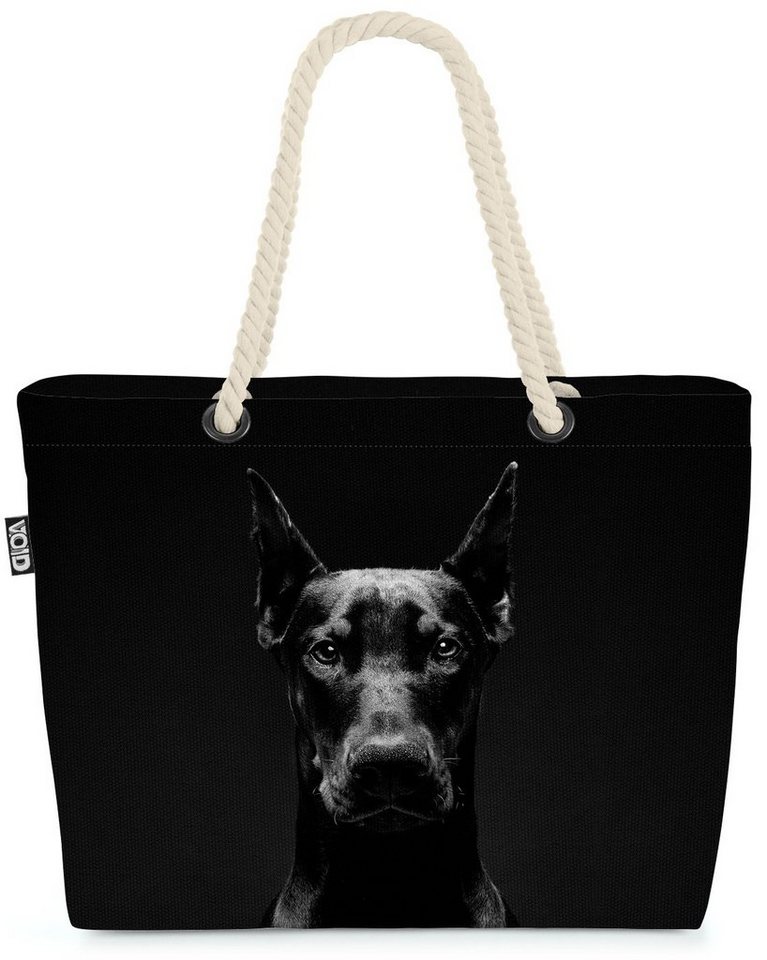 VOID Strandtasche (1-tlg), Dobermann Beach Bag Dobermann Hund Jagd Jagdhund Kampfhund Kampf Rasse Haustier von VOID