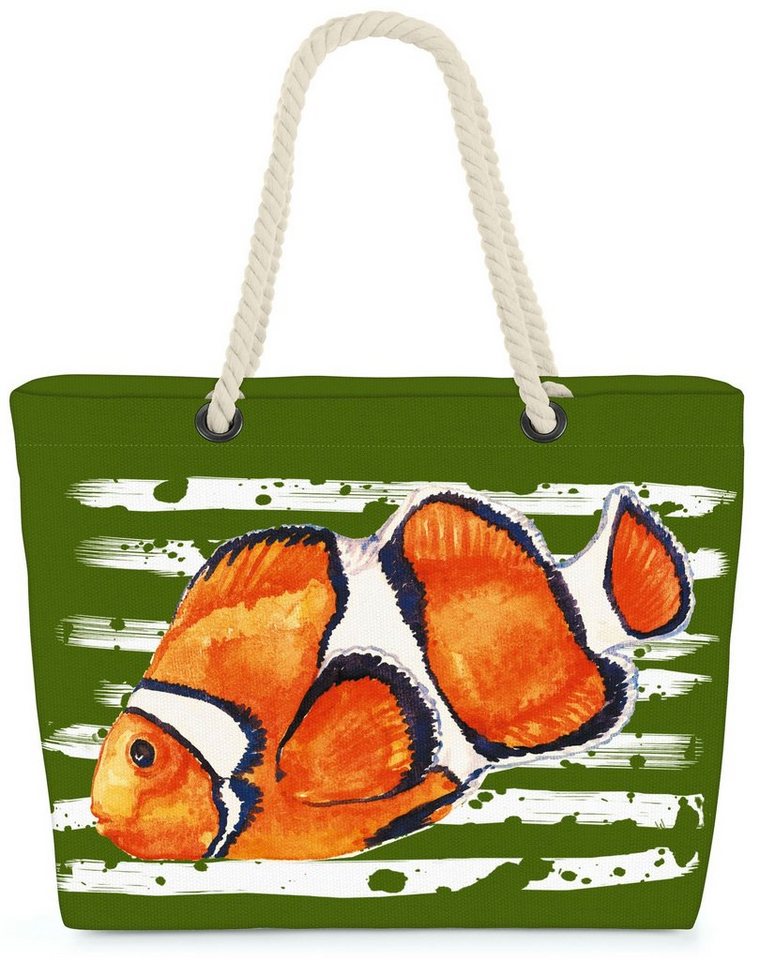 VOID Strandtasche (1-tlg), Fisch Strand Urlaub Meer maritim See von VOID