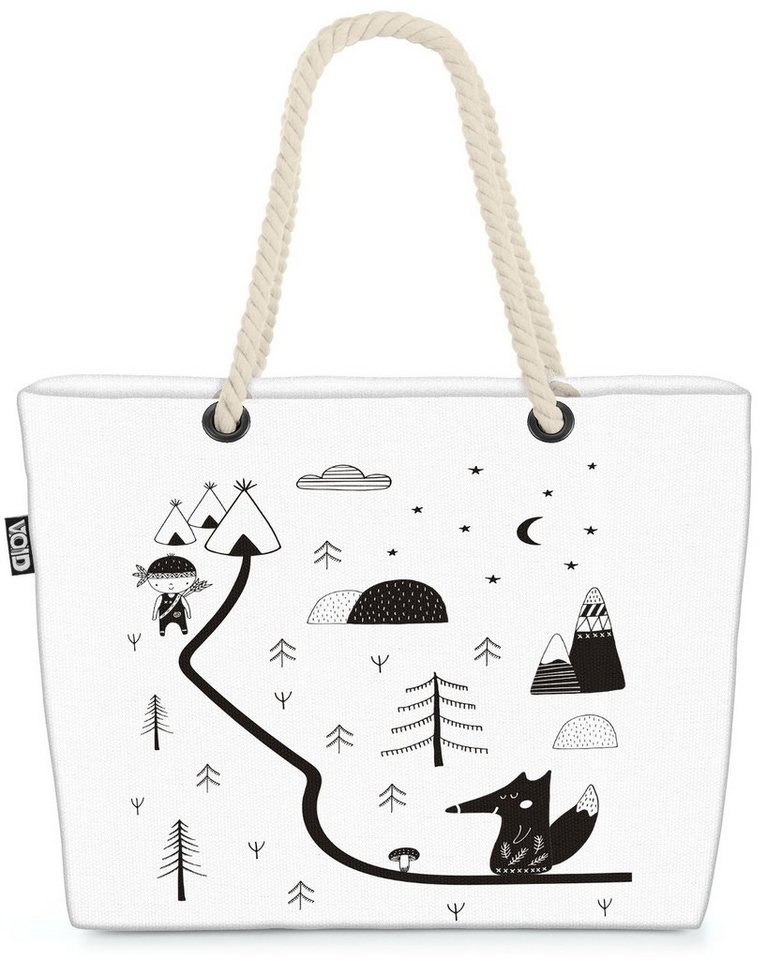 VOID Strandtasche (1-tlg), Fuchs Junge Strasse Fuchs Junge Strasse Landschaft Spielzeug Kinder K von VOID