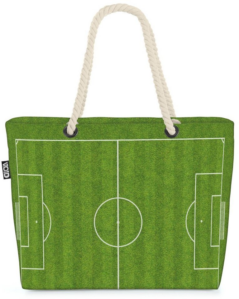 VOID Strandtasche (1-tlg), Fussballfeld Beach Bag Fussball Fußball Ball Sport Stadion Bundes-Liga Graß von VOID