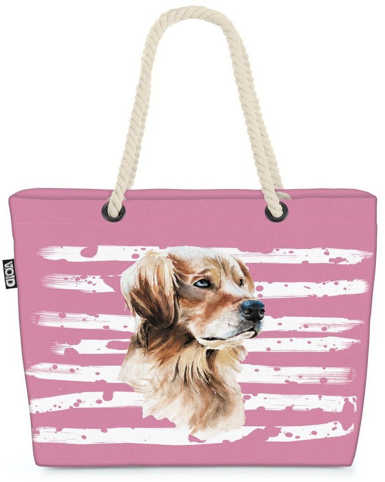 VOID Strandtasche (1-tlg), Golden Retriever Hund Haustier Tier von VOID